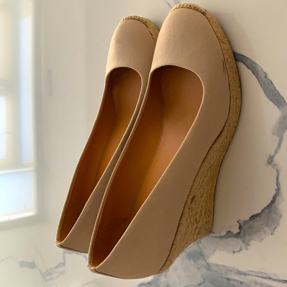 J crew outlet wedge espadrille